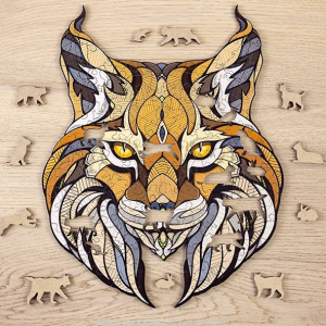 Puzzle Lince (L) 580 piezas. Caja de madera - EWA