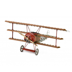 Avión Caza Fokker Dr.I 1/16. Maqueta en Madera y Metal - Artesania Latina