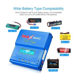 Cargador Digital Inteligente IMAX B6 AC/DC 6A-80W