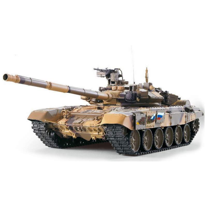 Tanque RC 1/16 Ruso T-90 Airsoft Emisora 7.0V 2.4G, piñones de acero - Heng Long