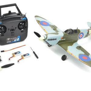 Mini Spitfire MK II verde RTF 450 mm Batería Li-Po 1+1 Cargador USB - EZ-Wings
