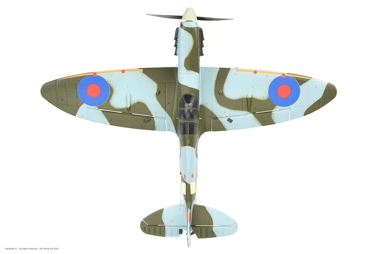 Mini Spitfire MK II verde RTF 450 mm Batería Li-Po 1+1 Cargador USB - EZ-Wings - Imagen 5