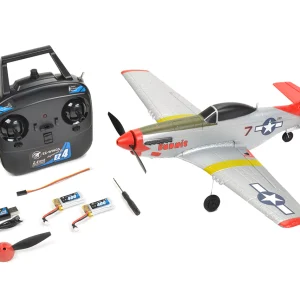 Mini P-51 Mustang RTF 450 mm Batería Li-Po 1+1 Cargador USB - EZ-Wings