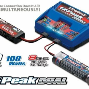 Cargador EZ-Peak Dual 100W + 2 x Lipo 3s 5000mha iD 2990G - Traxxas