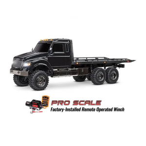 TRX-6 1/10 6x6 Ultimate RC Hauler grúa de plataforma plana con cabrestante - Traxxas