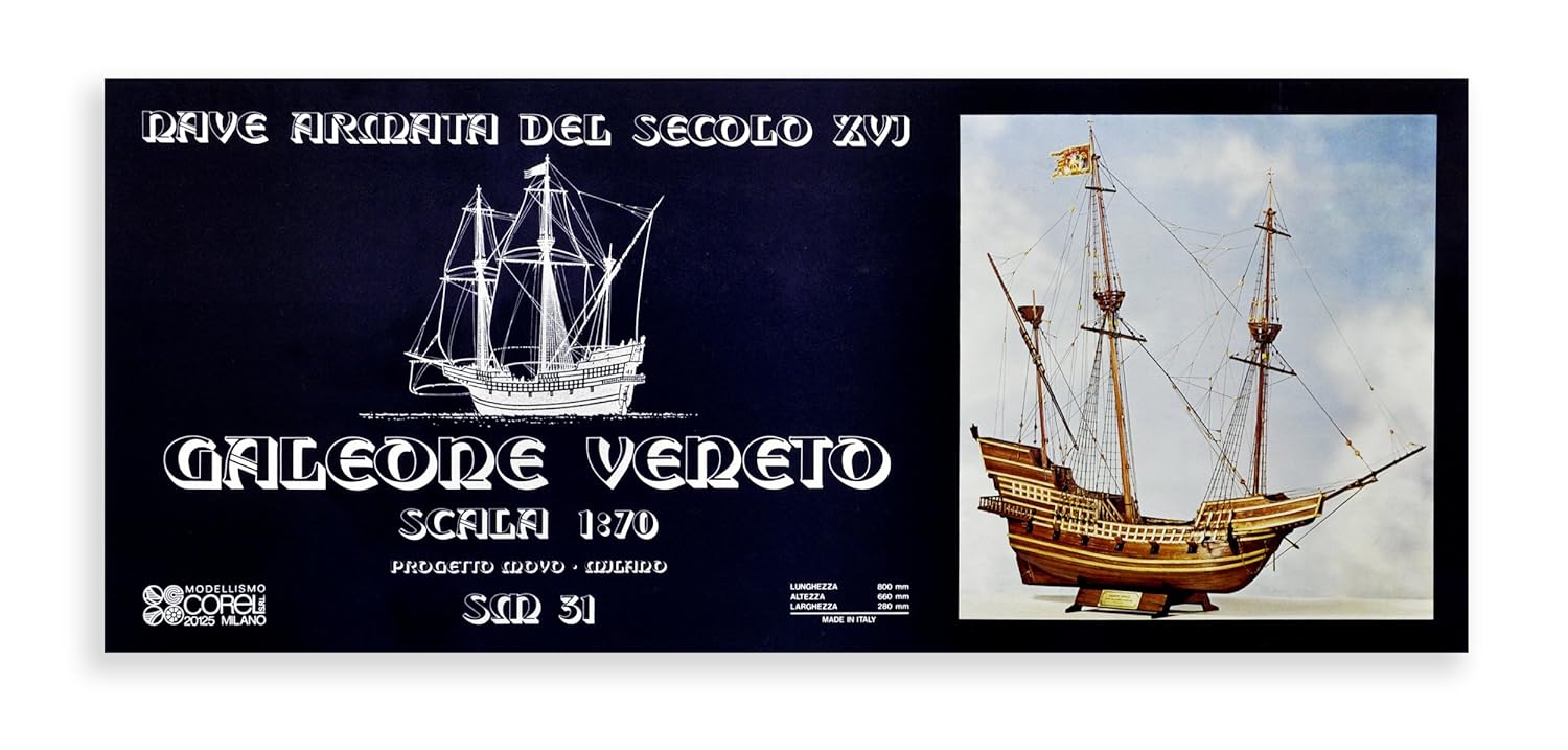 Maqueta Galeone veneto 1/70 S. XVI - Corel - Imagen 2