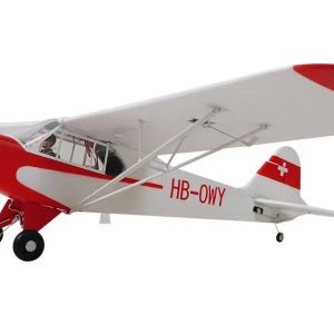Avión Piper J3 Cub V4 de 1400 mm RTF + flotadores y réflex V2 - FMS