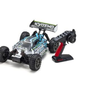 Inferno Neo 4.0 1:8 RC Brushless EP Readyset T2 Blanco/Celeste - Kyosho
