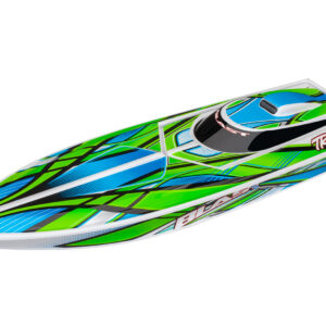 Lancha Blast Green. Batería/Cargador USB-C - Traxxas