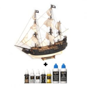 Pack El Cisne Negro 1/75 + Pinturas y Barniz Modelo 2025 - Occre