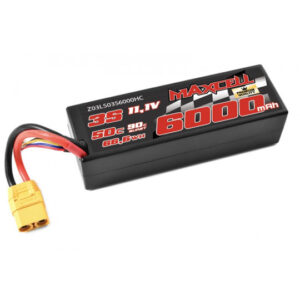 Batería LiPo 3S 11.1V 6000 mAh 50C con carcasa dura - Maxcell