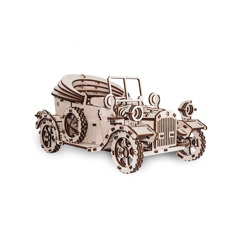 Coche Clásico 315 piezas. Maqueta Mecánica de madera - EWA