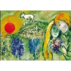 Puzzle Los Enamorados de Vence de Marc Chagall 1500 piezas - Ricordi