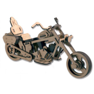 Moto custom pequeña en madera - Artymon