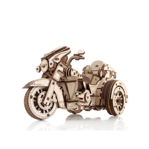 Trike Moto de 3 ruedas. Maqueta mecánica de madera 281 piezas - EWA