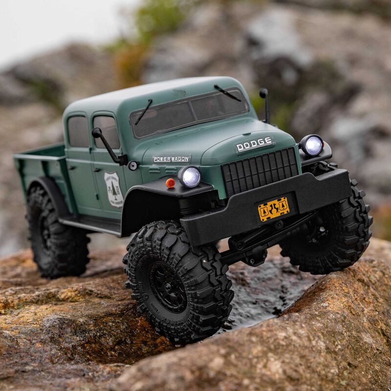 Rock Crawler 1/24 SCX24 Dodge Power Wagon 4X4 RTR Brushed Verde (Bat. y Carg.) - Axial - Imagen 2