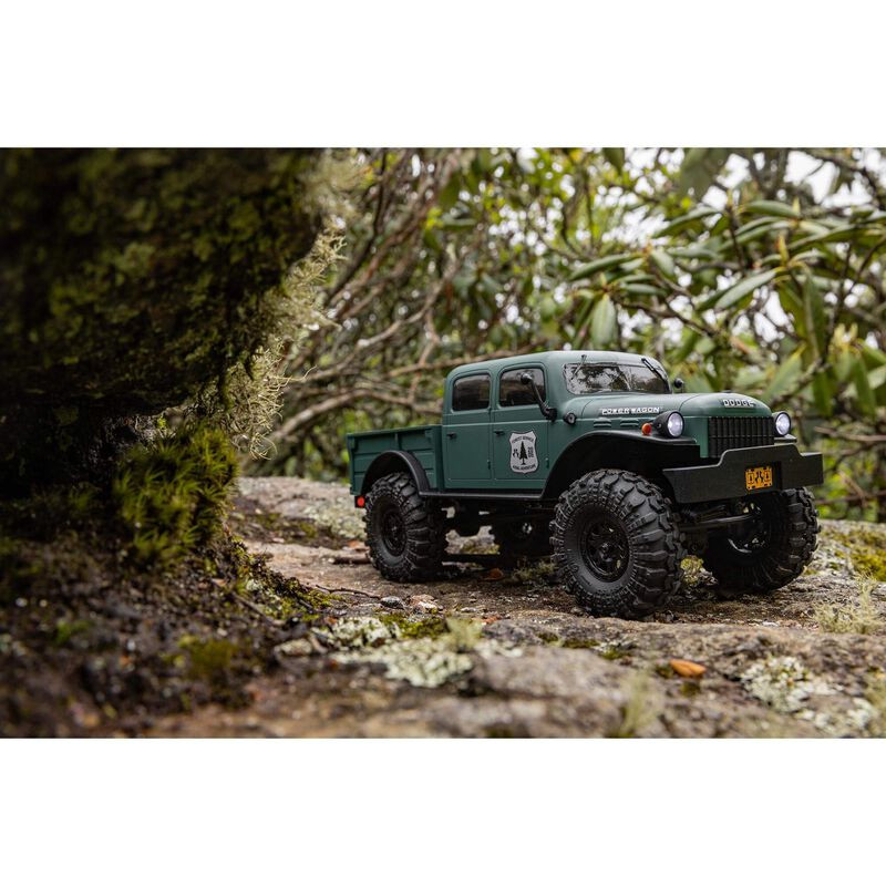 Rock Crawler 1/24 SCX24 Dodge Power Wagon 4X4 RTR Brushed Verde (Bat. y Carg.) - Axial - Imagen 4