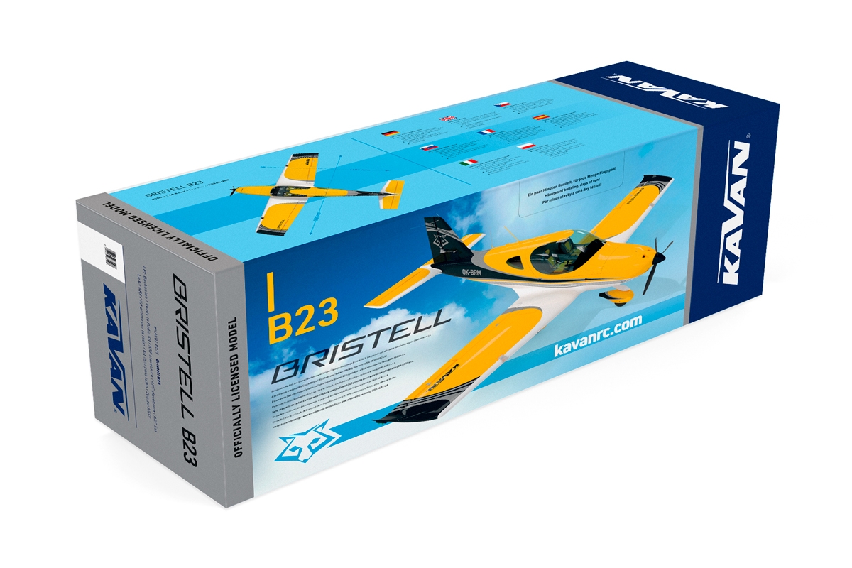 Bristell B23 brushless 1600mm ARF Amarillo - Kavan - Imagen 11