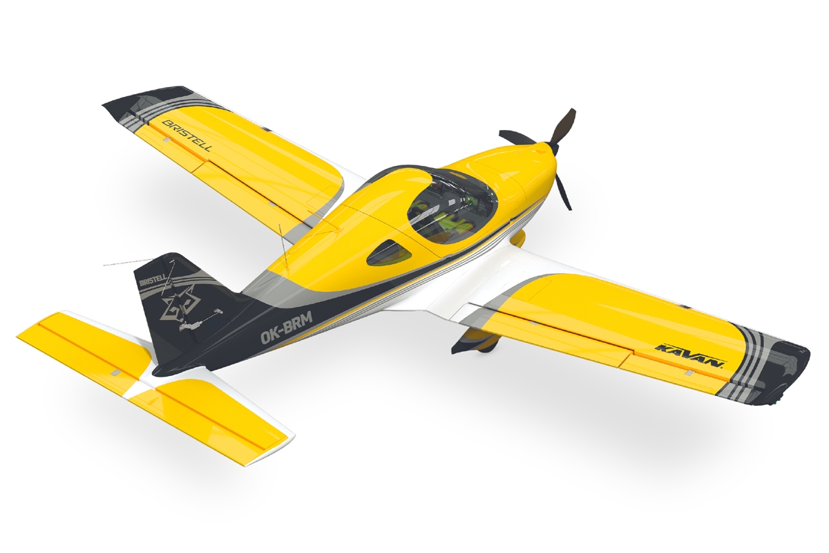 Bristell B23 brushless 1600mm ARF Amarillo - Kavan - Imagen 2