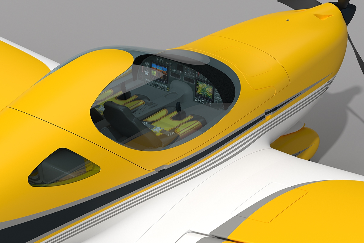 Bristell B23 brushless 1600mm ARF Amarillo - Kavan - Imagen 3