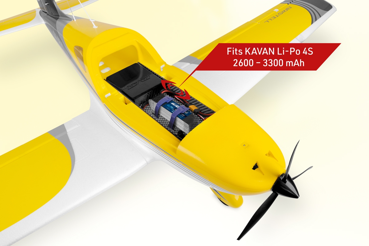 Bristell B23 brushless 1600mm ARF Amarillo - Kavan - Imagen 4