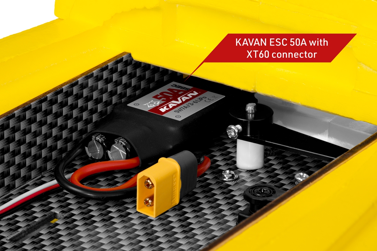 Bristell B23 brushless 1600mm ARF Amarillo - Kavan - Imagen 5