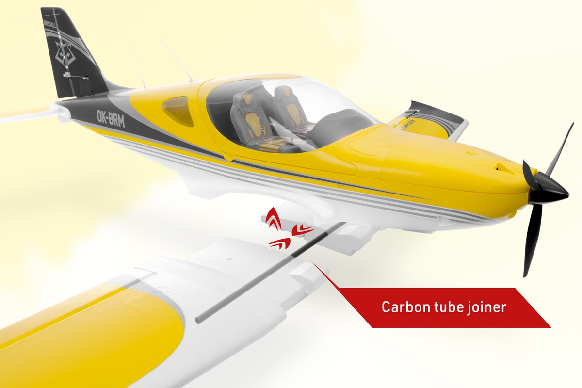 Bristell B23 brushless 1600mm ARF Amarillo - Kavan - Imagen 7