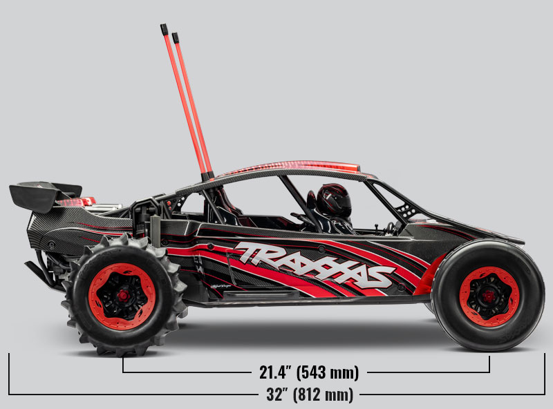 Pro Scale 1/7 Sand Car Rojo Funco Motorsports - Traxxas - Imagen 9