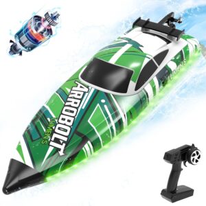 Lancha RC Arrobolt Lumen S RTR Brushless 60 Km/h verde - Volantex RC