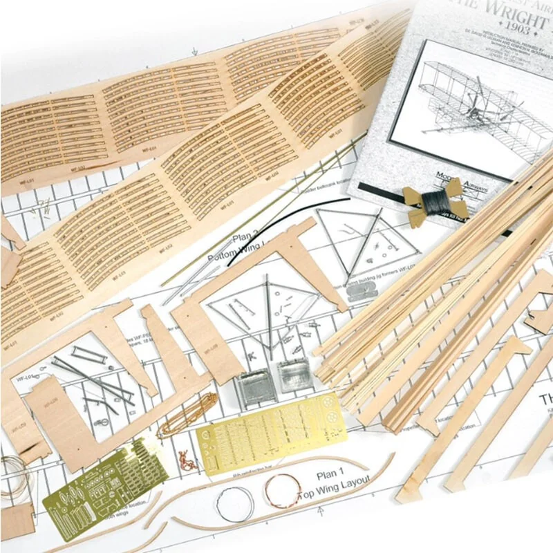 Kit WRIGHT FLYER 1/16 - Model Airways - Imagen 4