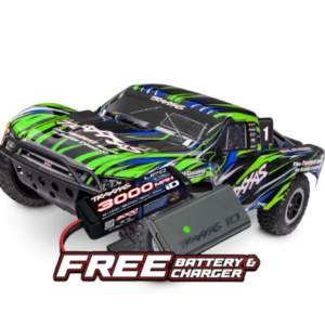 Slash BL-2 sin escobillas 1/10 2WD HD Verde Batería y cargador - Traxxas