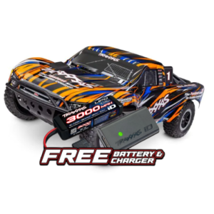 Slash BL-2 sin escobillas 1/10 2WD HD Naranja Batería y cargador - Traxxas