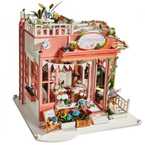 Casa en miniatura 1/24 rompecabezas 3D Gypsophila Flower Shop - CuteBee