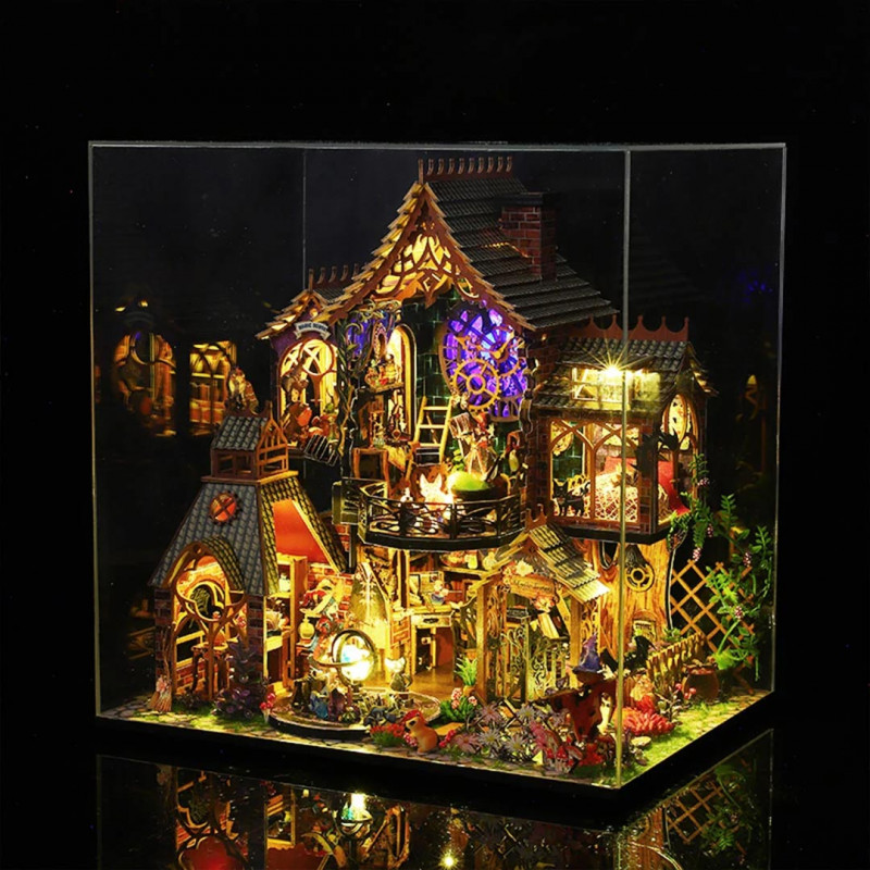 Kit de casa de muñecas en miniatura CUTEBEE Book Nook The Grace