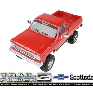RC4WD Trail Finder 2 LWB RTR 1/10 con carrocería rígida Chevrolet K10 roja