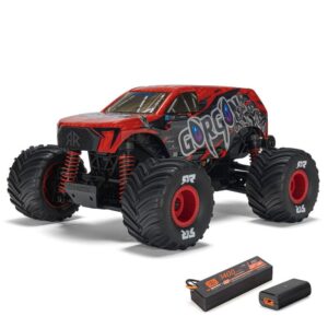 GORGON GROM 4X4 RTR Brushed Monster Truck 1/16 (Bat./ Carg.) Red - Arrma