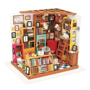 Book Nook DIY House Sam's Library 1/24 - Robotime