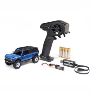 Ford Bronco SCX30 4X4 RTR Brushed Rock Crawler 1/30 (Bat/Carg.) Blue - Axial