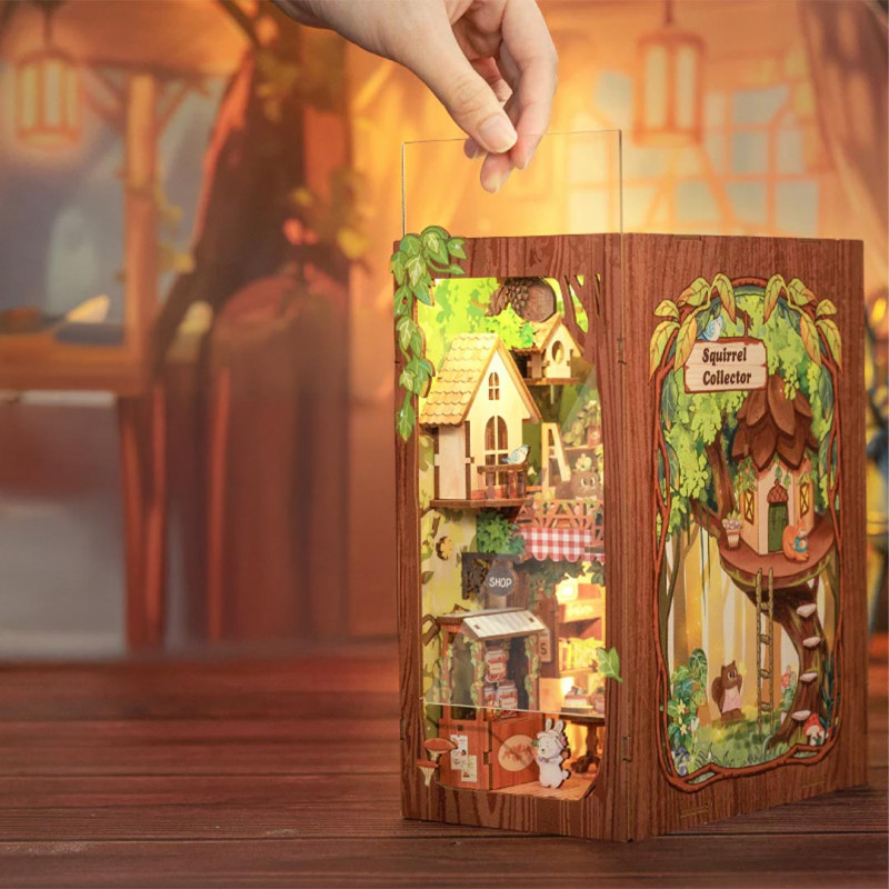 Book Nook Ardilla Coleccionista - CuteBee - Imagen 4