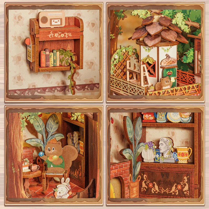 Book Nook Ardilla Coleccionista - CuteBee - Imagen 6
