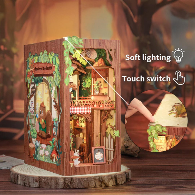Book Nook Ardilla Coleccionista - CuteBee - Imagen 2