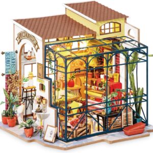 Casa en miniatura - Rompecabezas 3D Emilie la florista 1/24 - Robotime
