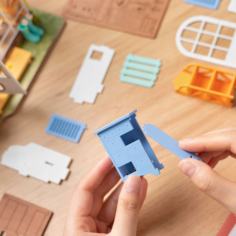 Casa en miniatura - Rompecabezas 3D Jardín de ensueño - Robotime - Imagen 3