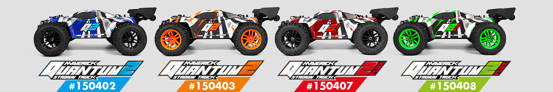 Quantum2 XT Flux 1/10th Brushless Stadium Truck RC Red - Maverick - Imagen 4