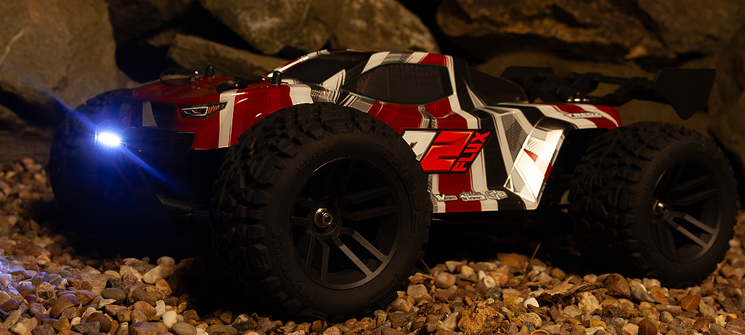 Quantum2 XT Flux 1/10th Brushless Stadium Truck RC Red - Maverick - Imagen 5